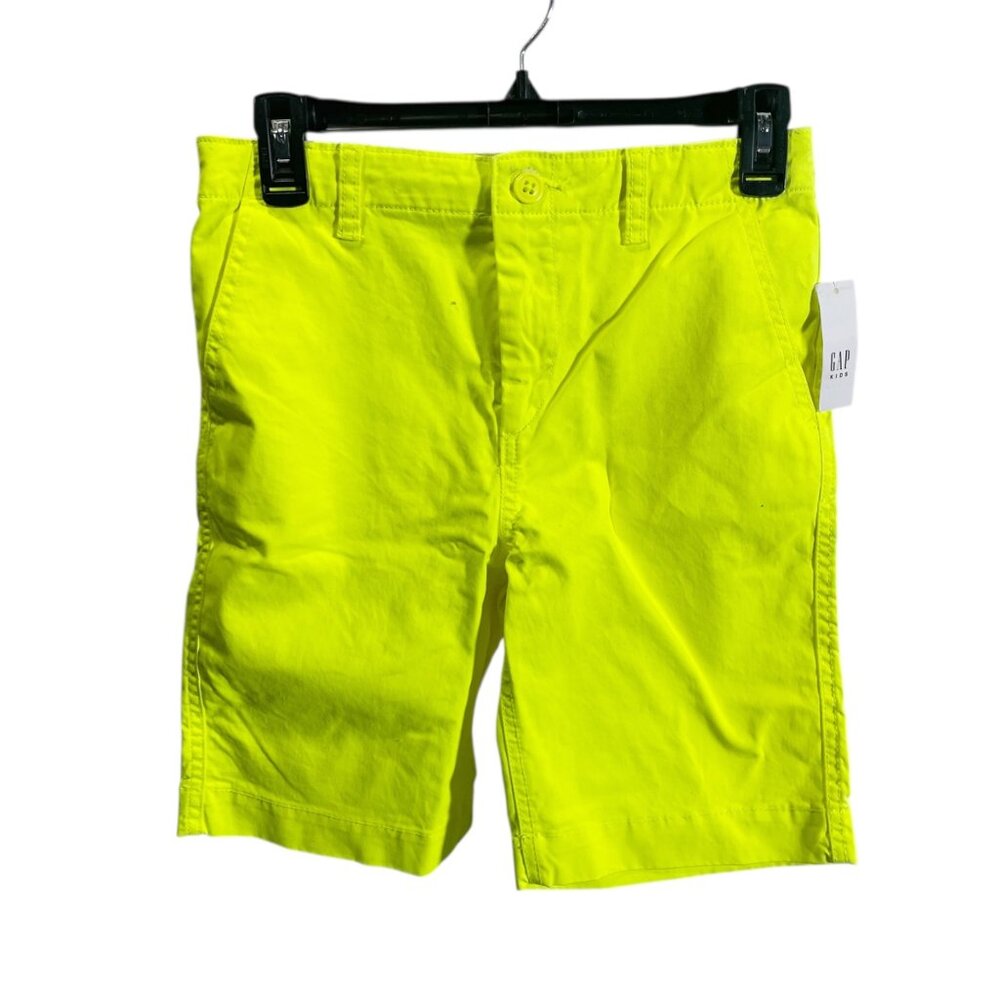 Gap Kids Boys Size 14 Adjustable‎ Waist Neon Yellow Shorts New